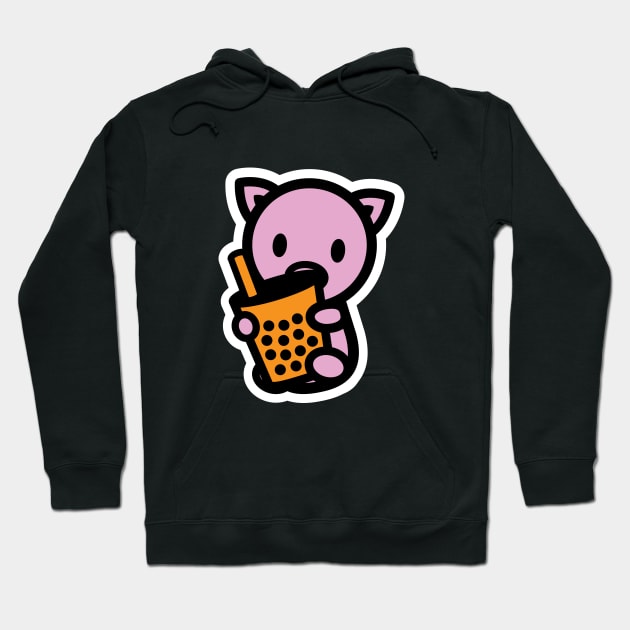 Year Of The Pig Boba Bubble Tea Bambu Asian Food Drink Cute Animal Bambu Brand Hoodie by Bambu